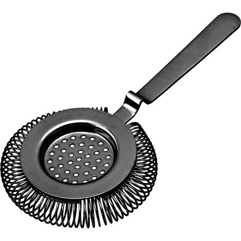 Professionelles Cocktailsieb In Gunmetal-schwarz Für Shaker Und Rührgläser, Edelstahl 304, Mit Integrierter Stabilitätskerbe, Mixologie-zubehör (4 Farben Erhältlich)
