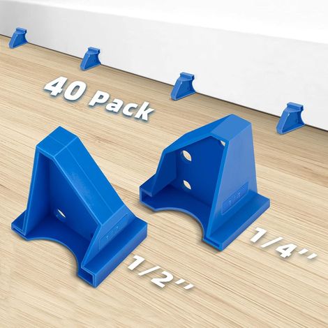 40er-pack Laminat-verlegekreuze Mit 6,35 Mm Und 12,7 Mm Fugenbreite, Geeignet Für Laminat, Vinyl, Parkett, Bambus Und Schwimmende Böden.