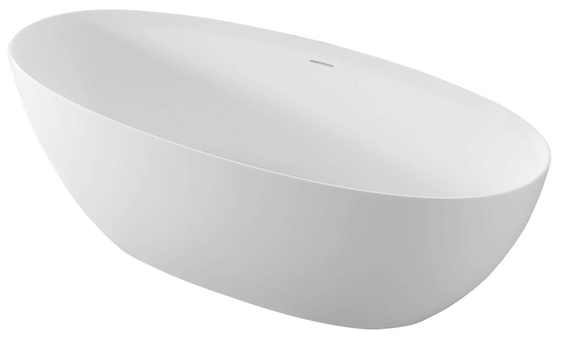 Polysan - Freistehende Badewanne, 170x76 Cm, Weiß Matt 92330