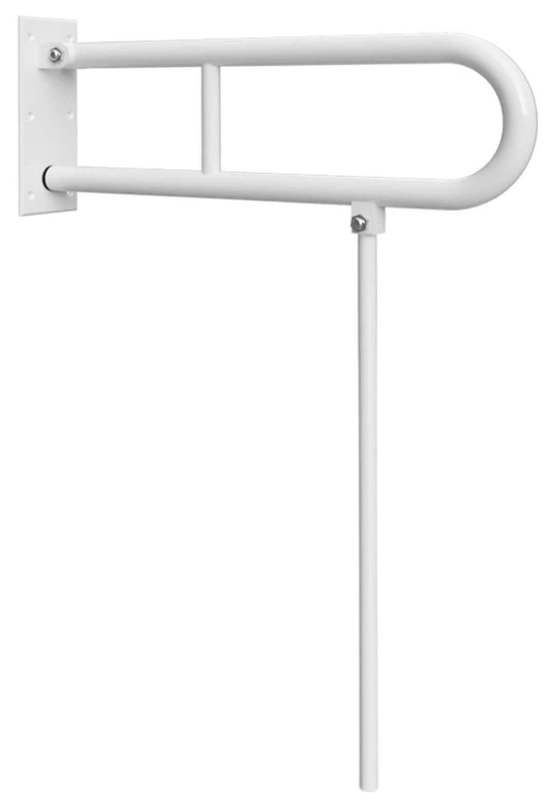 Sapho - Handicap Klappgriff Mit Stützbein 600 Mm, Weiß Xh521w