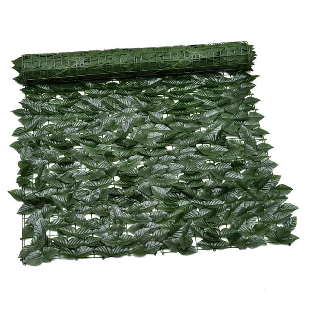 Künstlicher Efeublattzaun, Gartenzaun Für Den Außenbereich, Einbruchschutz, Dekorativer Grüner Wandzaun, Kunstgrastapete, 100 X 300 Cm (apfelblatt)