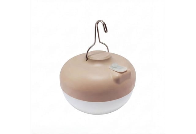 Licht-erlebnisse - Led Leuchtmittel Mit Akku Haken Magnet Ø 11 Cm 2700 K Dimmbar Fernbedienung Tragbar Usb Ip54 Campinglampe