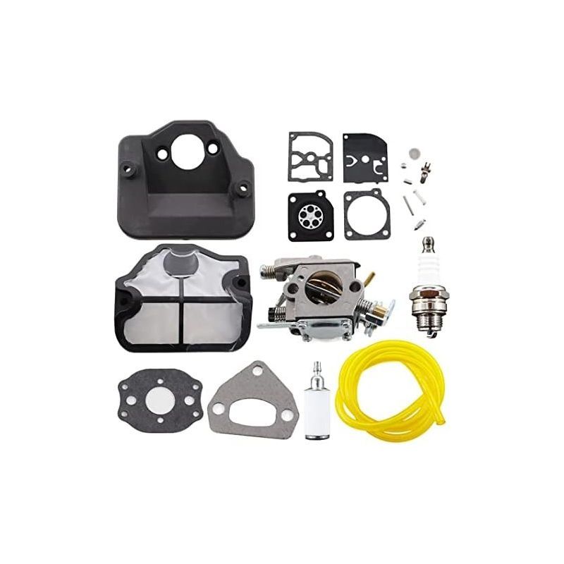 Carburateur Avec Filtre À Air Bougie Dallumage Membrane Kit De Réparation Pour Tronçonneuse Husqvarna 36 41 136 137 141 142 137e 142e Remplace Zama C1q-w29e
