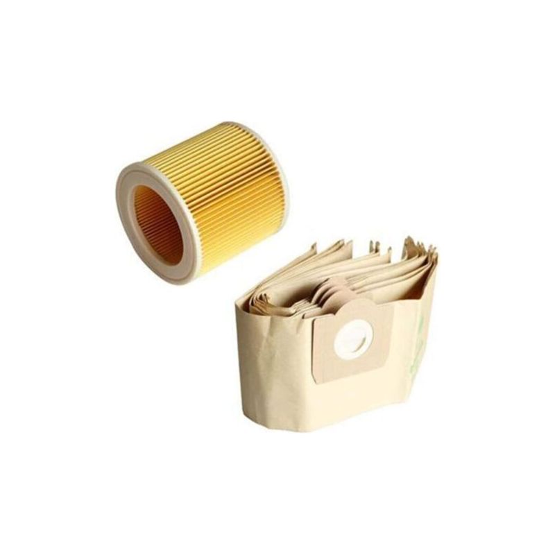 5x Sac À Poussière 1x Filtre Pour Aspirateur Wd3 Premium Wd 3,300 M Wd 3,200 Wd3.500 P 6,959-130