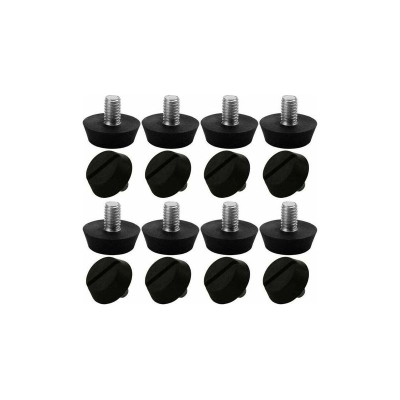 Lot De 16 Pieds De Meuble Réglables, Base De Nivellement, Pieds De Table, Pieds De Chaise, Protection De Sol Réglable M6 X 10 X 20 Mm