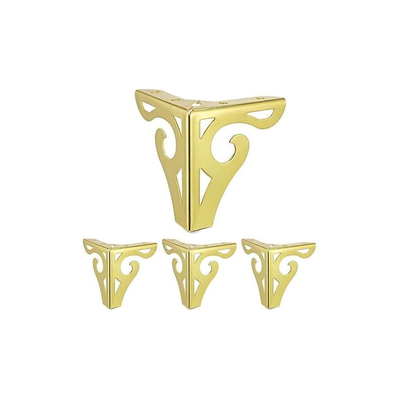4 Pièces Pieds De Canapé De Meubles,(doré)10cm