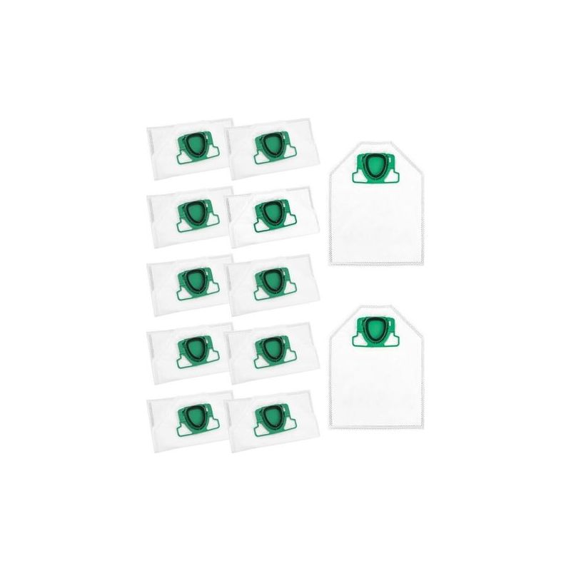 12 Kit Sacs D'Aspirateur Compatible Avec Vorwerk Kobold Vk200 Fp200, Accessoires Sacs À Poussière Rechange Pour Vk 200 Fp 200