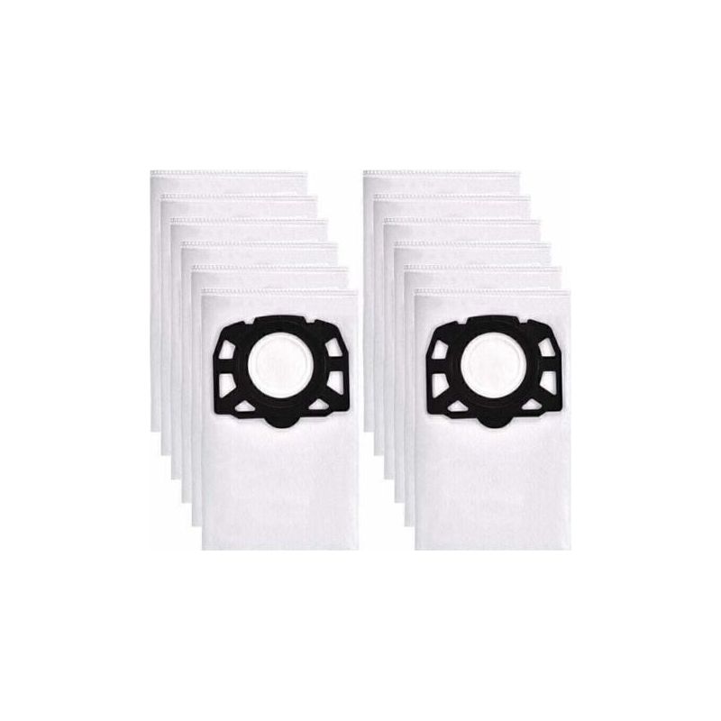 Sacs Aspirateur Pour Karcher Wd4 Wd5 Wd6 - Compatible Avec Mv4 Mv5 Mv6 Aspirateur Eau Et Poussière - Lot De 12 Pièces - 2.863-006.0