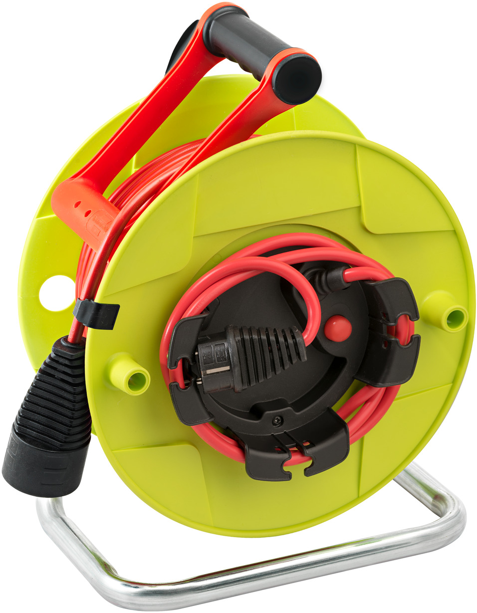 Standard-kabelaufroller Sm1 Mit Stecker, Verlängerungskabel Und 1,5 M Verlängerung - H05vv-f 3g1,5 28,5 + 1,5 M