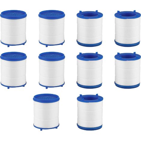 10-teiliges Wasserhahn-filterelement, Hasled Anti-kalk-wasserhahn-filterelement, Wasserhahn-wasserreiniger, Pp-baumwollfilterelement, Für Küche Und Bad