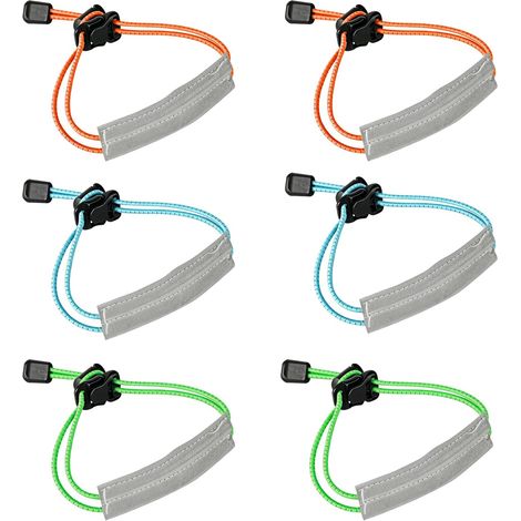 6 Stück Fahrradhosenclips, Reflektierende Fahrradhosenclips, Reflektorstreifen Für Radhosen, Fahrradhosenclips Zum Laufen, Radfahren Und Joggen