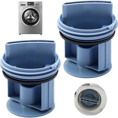 Flusenfilter Für Waschmaschinen, 2 Stück. Ablaufpumpenabdeckung Für Waschmaschinen, Flusenfiltersieb Für Verschiedene Waschmaschinen Von Bosch, Siemens, Constructa Und Neff.