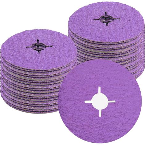 Packung Mit 25 125mm Keramikfaser- Und Harz-schleifscheiben, Körnung 36, Hochleistungs-schleif- Und Trennscheiben Für Winkelschleifer.