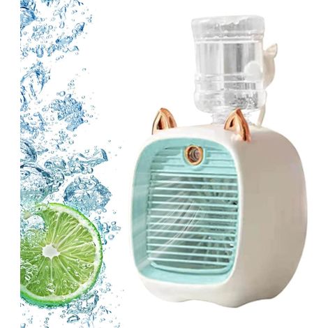 Mini-luftkühler, 3-stufige Usb-ladefunktion, Mini-klimaanlagenventilator, 270 Ml Fürs Büro