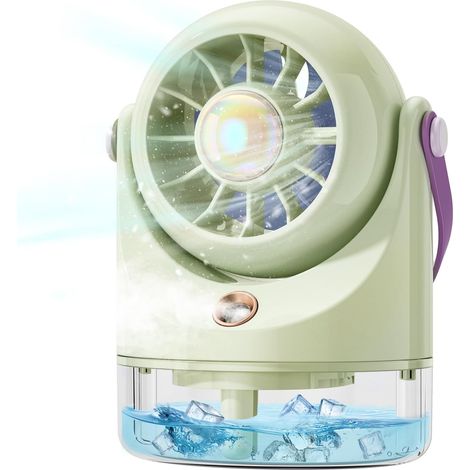 Mini-usb-tischventilator, Ultraleise – Tragbare Klimaanlage Mit Akku – Batteriebetriebener Ventilator Für Camping