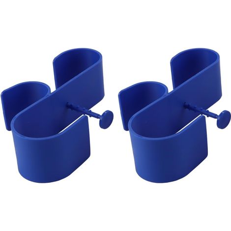 Poolskimmerhalter, 2 Käferförmige Halter, Aufbewahrungskimmer, Laubkescher, Blauer Poolskimmer