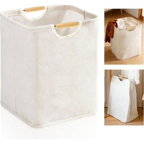 Wäschekorb 36 L, 40 X 30 X 30 Cm, Faltbar, Kann Im Waschraum, Badezimmer, Zur Aufbewahrung Von Kinderspielzeug Verwendet Werden (mitte)