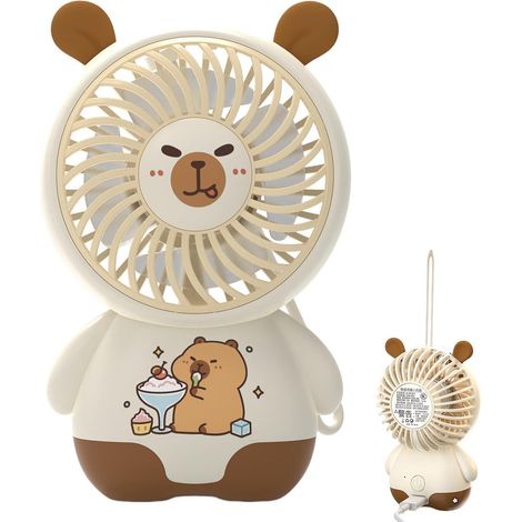 Tragbarer, Per Usb Aufladbarer Ventilator Für Sommer, Reisen, Auto, Büro, Pendeln, Strand, Erwachsene, Fe