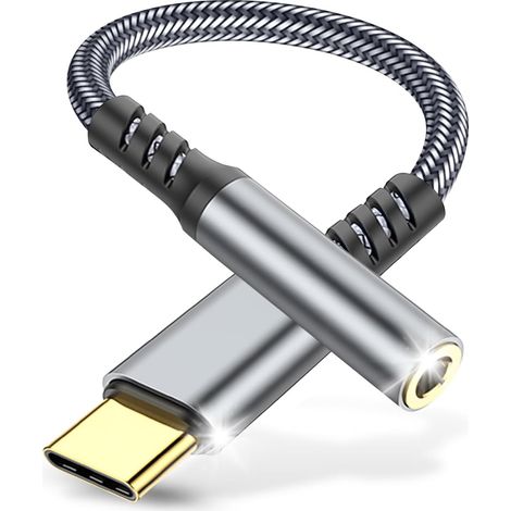 Usb-c-auf-klinken-adapter Mit Dac, Kompatibel Mit Samsung, Xiaomi Und Ipad