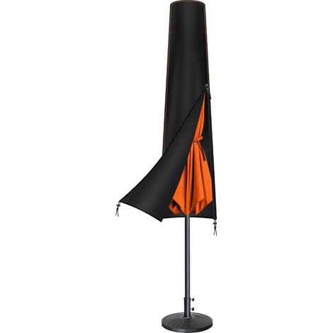 Schutzhülle Für Ampelschirme – Wasserdicht – Für 2 M/3 M Durchmesser – Schwarz – 176 X 31/37 Cm