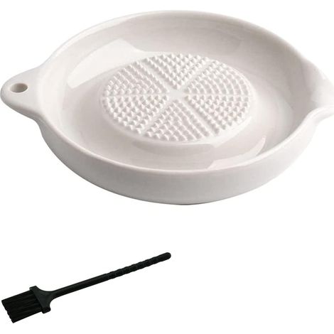 Keramische Ingwerreibe, Fein Gezahnt, Multifunktional, Wasa-reibe Für Ingwer, Knoblauch Und Zwiebeln, Weiß, 11 X 6,8 Cm