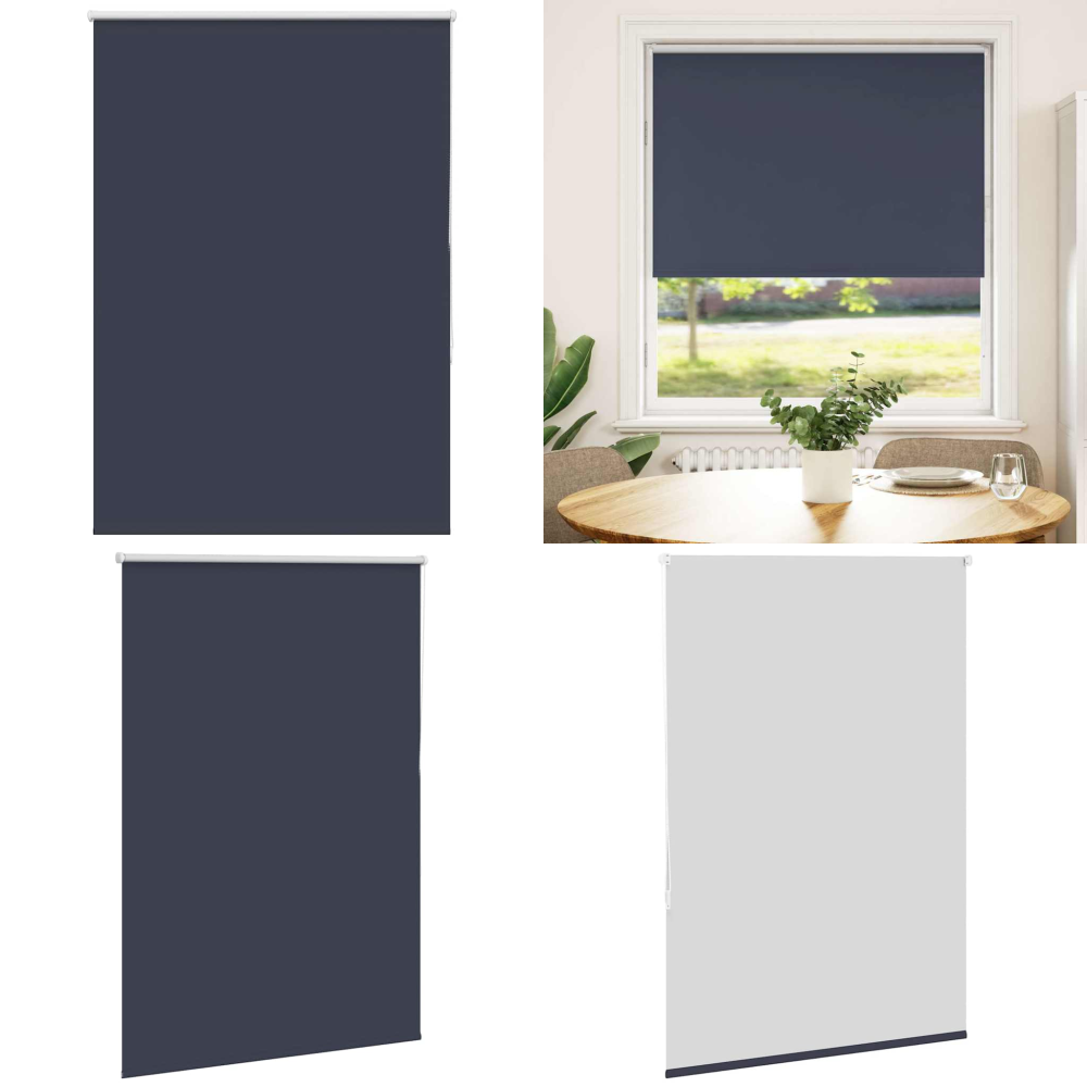 Verdunkelungsrollo Marineblau 95x175cm Stoffbreite 90,7 Cm - Vidaxl