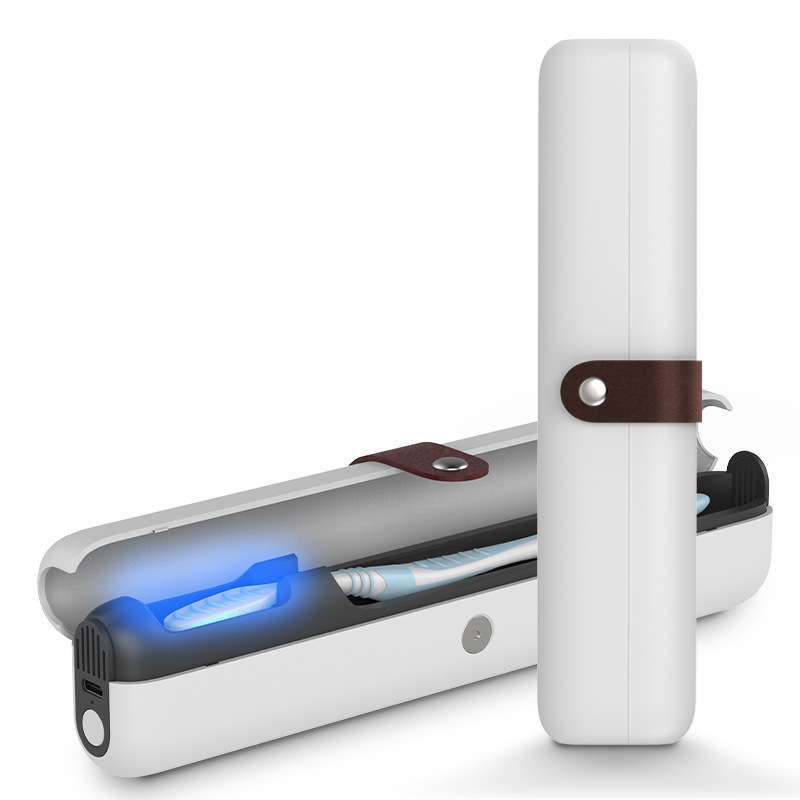 Tragbarer Uv-sterilisator Für Zahnbürste – Hygienische Reisehülle Mit 99,99 % Bakterieneliminierungsrate – Kompaktes Desinfektionsgehäuse Für Zahnbürste Und Besteck-lsw