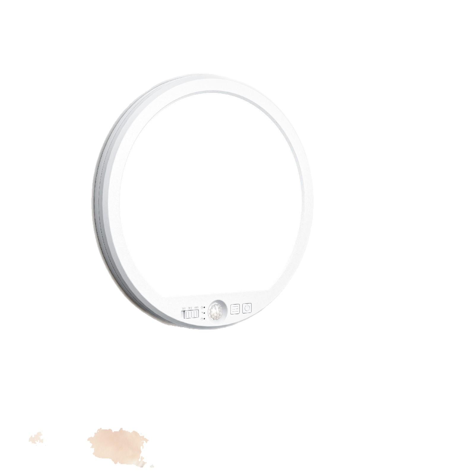 Runde Led-deckenleuchte Mit Induktion, 18 Cm, Ultraflache 1,5 Cm Deckenlampe Mit Bewegungsmelder, Intelligente Nachtlichtfunktion Für Kinderzimmer, Flur Und Lagerhaus-lsw