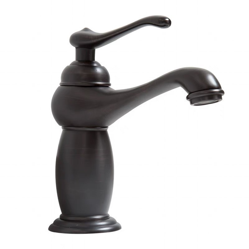 Europäischer Retro-kupfer-waschbeckenmischer Für Aufsatzwaschbecken, Badezimmer, Klassisches Schwarzes Modell Mit Flexiblem Schlauch-lsw