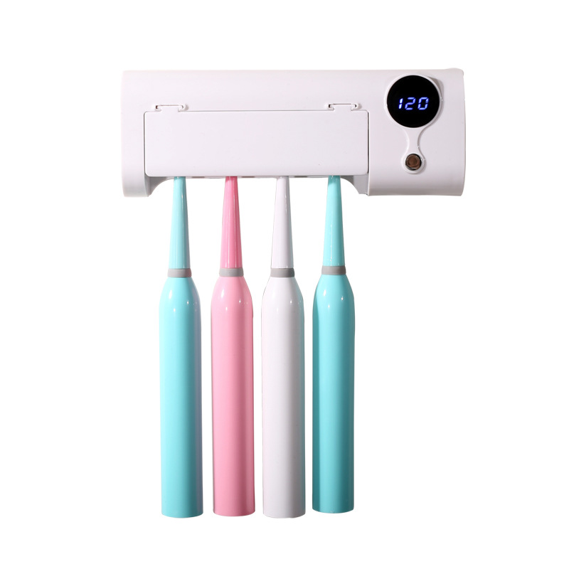 Uv-sterilisator Für Zahnbürste – Wandhalterung Mit 99,99 %iger Eliminierung Von E. Coli-bakterien – Hygienischer Automatischer Spender Für Das Badezimmer-lsw