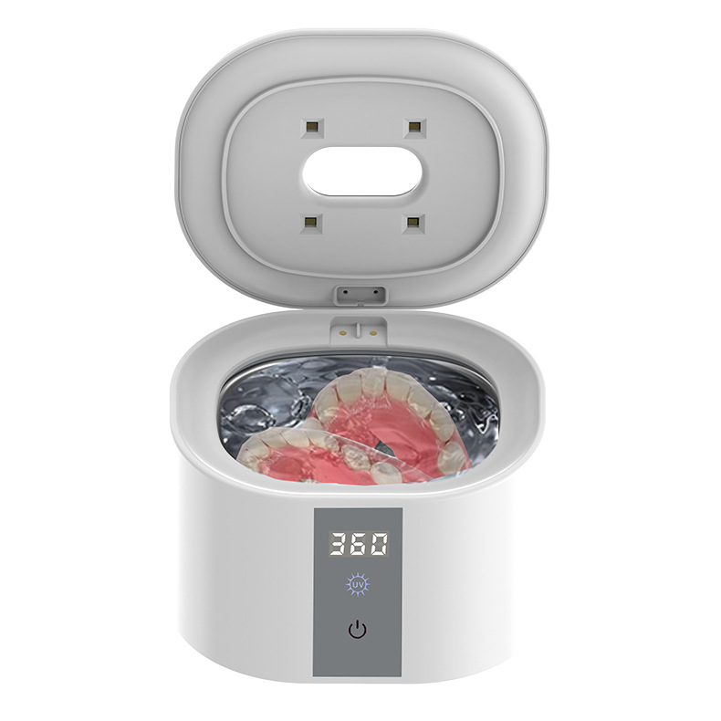 Ultraschallreiniger Für Zahnspangen Und Kieferorthopädische Geräte, Tragbarer Uv-sterilisator, Tiefenreinigung Und Desinfektion, Ideales Geschenk Für Die Mundhygiene-lsw