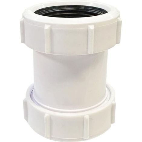 Supertool 1/2" 40 Mm Druckverschluss-verbinder, Gerader Pvc-abflussschlauchanschluss Für Badewanne, Küchenspüle, Duschwanne, Feuchtraum (1 Stück)