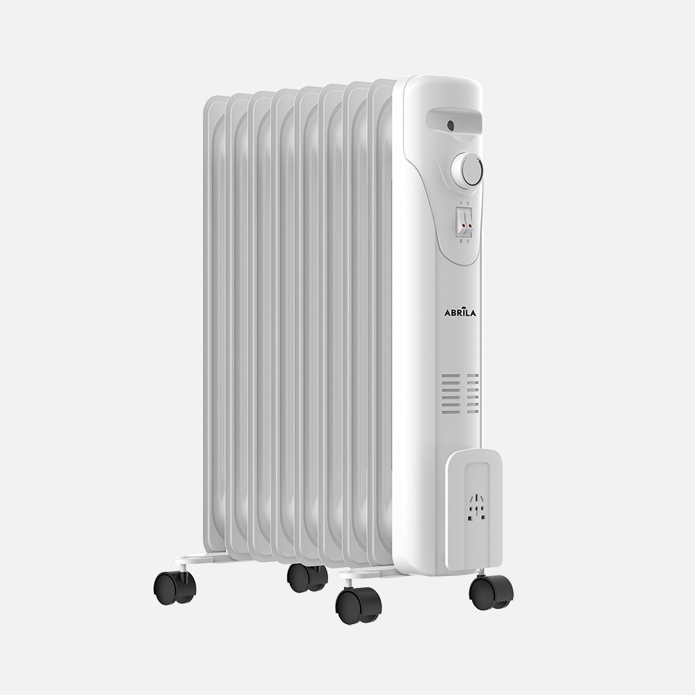 Ölstrahler Duncan Ölheizung 2000w Weiß 3 Stufen Thermostat Einstellbar
