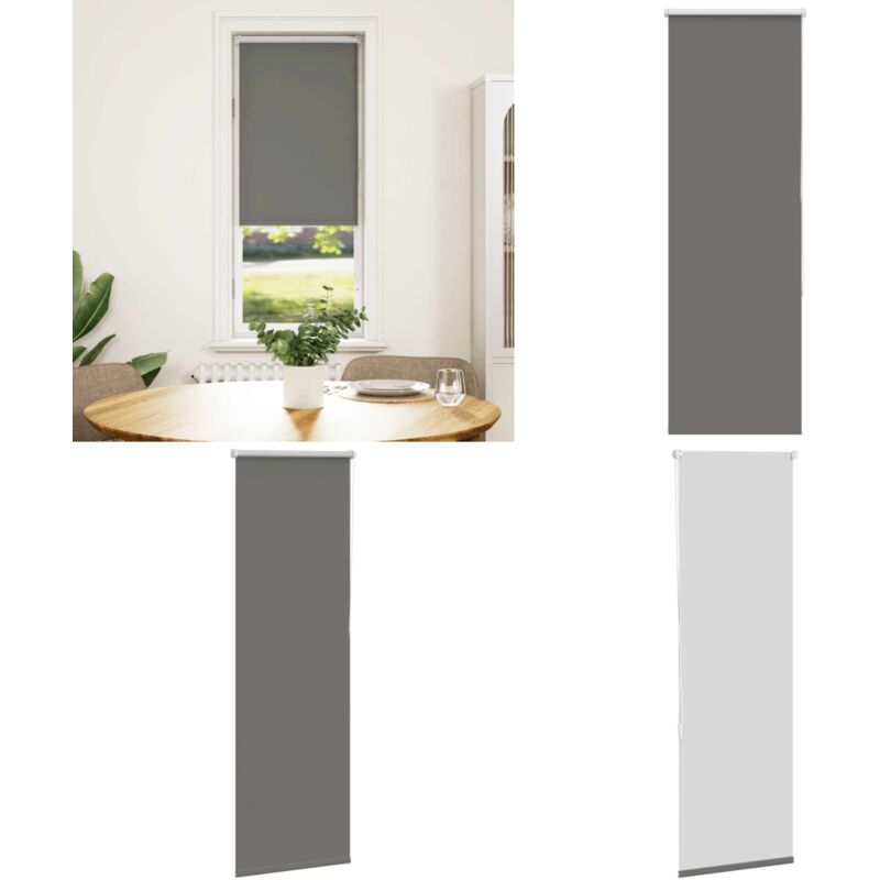 Verdunkelungsrollo Grau 50x175 Cm Stoffbreite 45,7 Cm Polyester - Vidaxl
