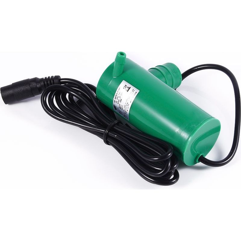 Pompe Submersible 12 V Cc, Hauteur De Refoulement Maximale De 9 Mètres, Débit De 500 Litres/heure, Convient Pour Les Étangs Et L'Irrigation Des Terres, Grise