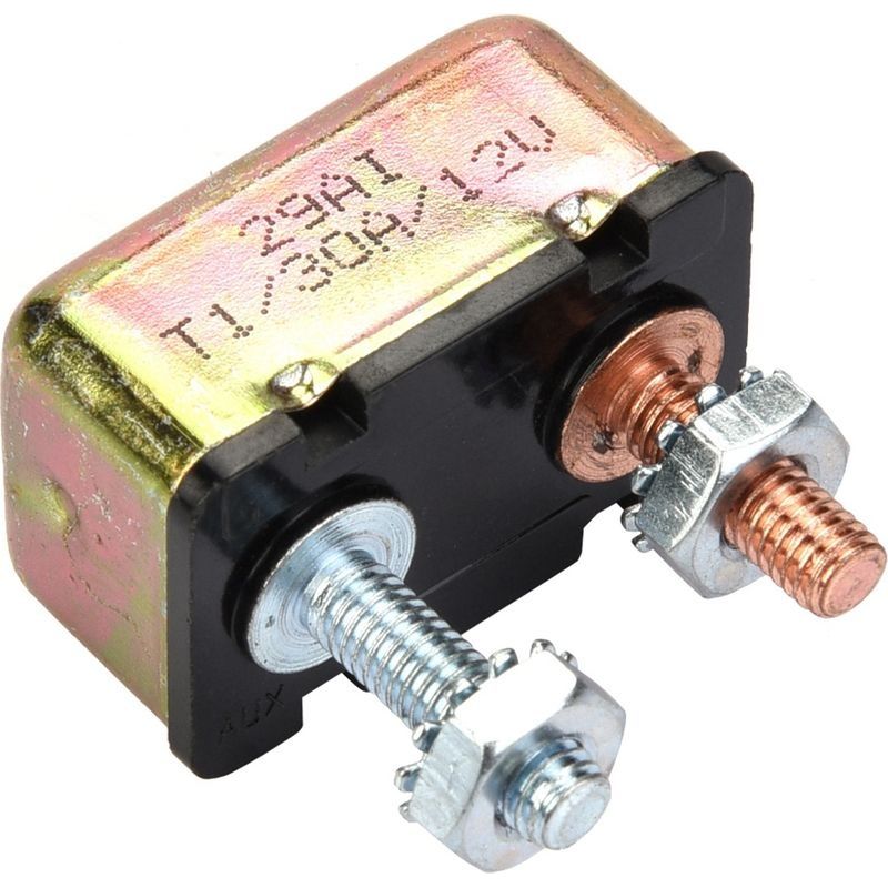 Disjoncteur Universel À Réinitialisation Automatique De Fusible 12/24 V Avec Couvercle En Métal (30 A)