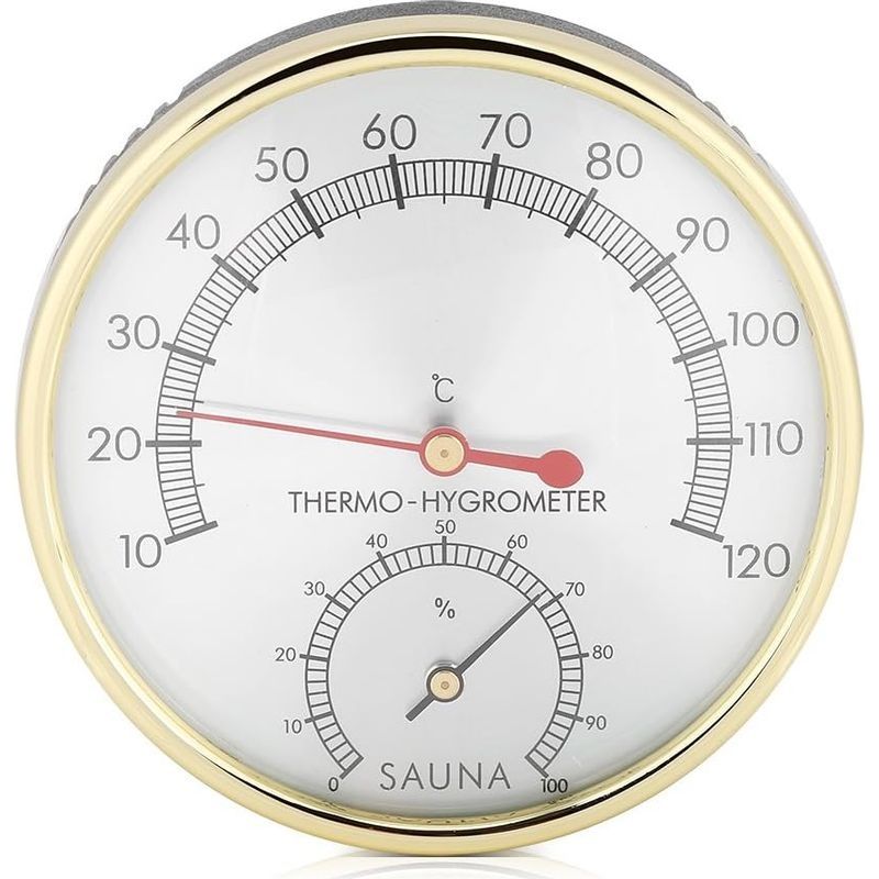 Thermomètre Hygrothermographe 2 En 1 Pour Sauna, Accessoires De Sauna Pour Maisons, Bureaux, Ateliers, Écoles, Marchés, Entrepôts-
