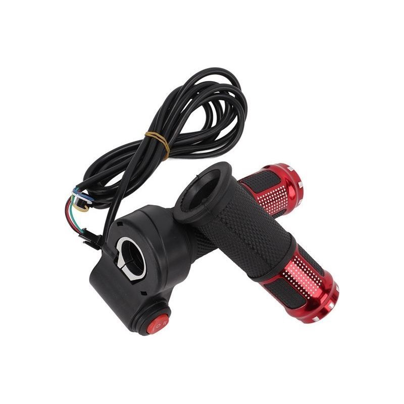 Poignée D'Accélérateur Universelle Pour Vélo Électrique 12 V-99 V À 6 Fils Avec Deux Sections Et Trois Vitesses