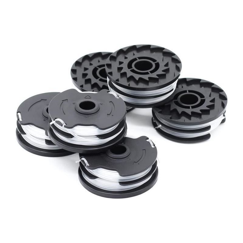 Lot De 6 Bobines De Fil De Rechange Pour Coupe-bordure Lidl Parkside Prta 20-li A1, B2, C3, Prt 550 A1, A3, Prt 300 A1-2 X.[q244]