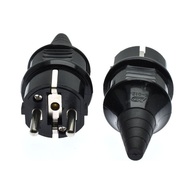 2 Pièces Fiche Electrique Male Etanche, Fiche Electrique Male,durable, Prise Electrique Male 3p, Largement Utilisée Dans La Maison Quotidienne