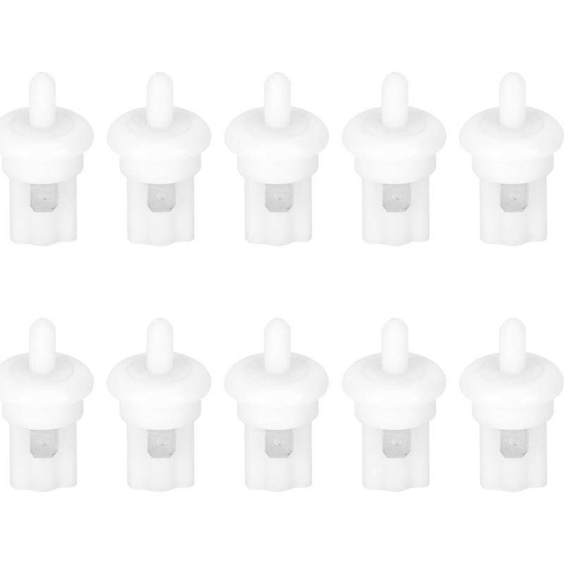 Interrupteur De Réfrigérateur Pbs35b, 10 Pièces, Appuyez Pour Réinitialiser Offon, Porte Du Congélateur Contrôlée Blanc