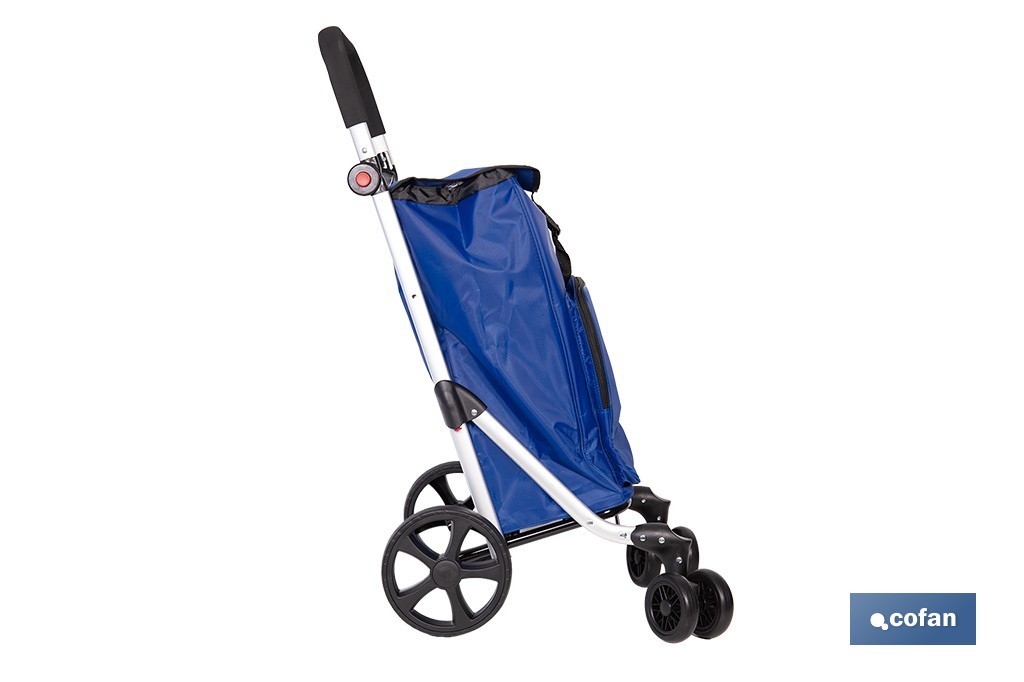 Faltenkaufwagen Blau-grün 53 L Mit 6 Drehbaren Rädern