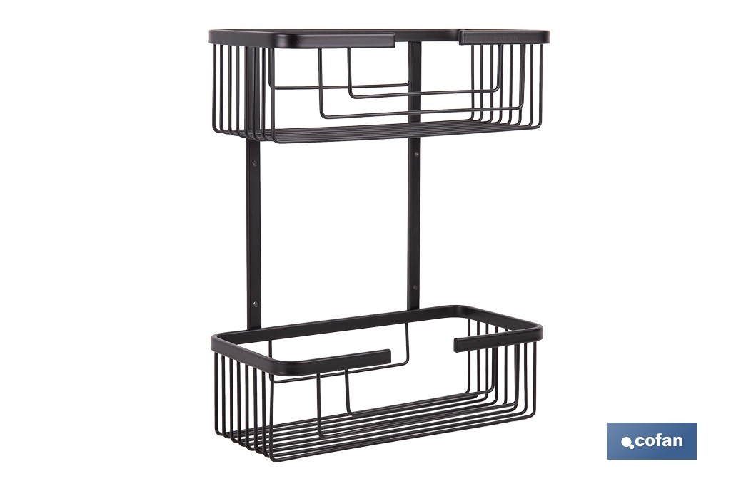Doppel-duschkorb Aus Rostfreiem Stahl 33,2 Cm