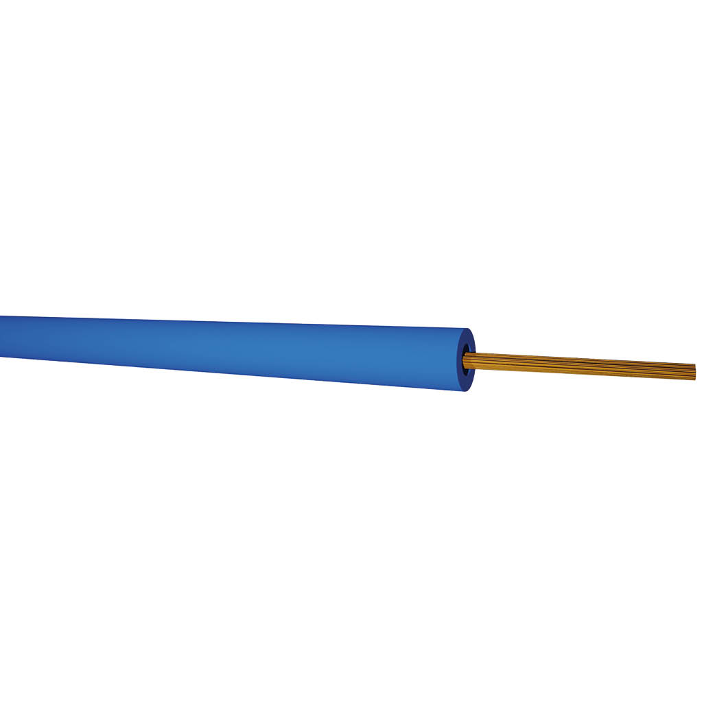 Rollo 100m Kabel Flexibel (1x2,5mm) Azul