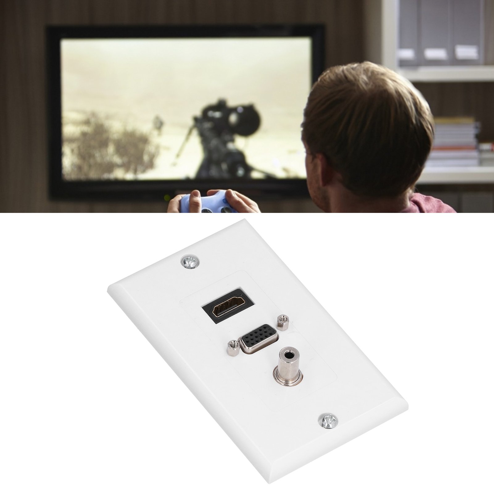Lötfreies Audio-/video-anschlussfeld Mit 3,5-mm-f-stecker, Wandanschlussfeld Mit Direktanschluss, Computer-anschlussfeld