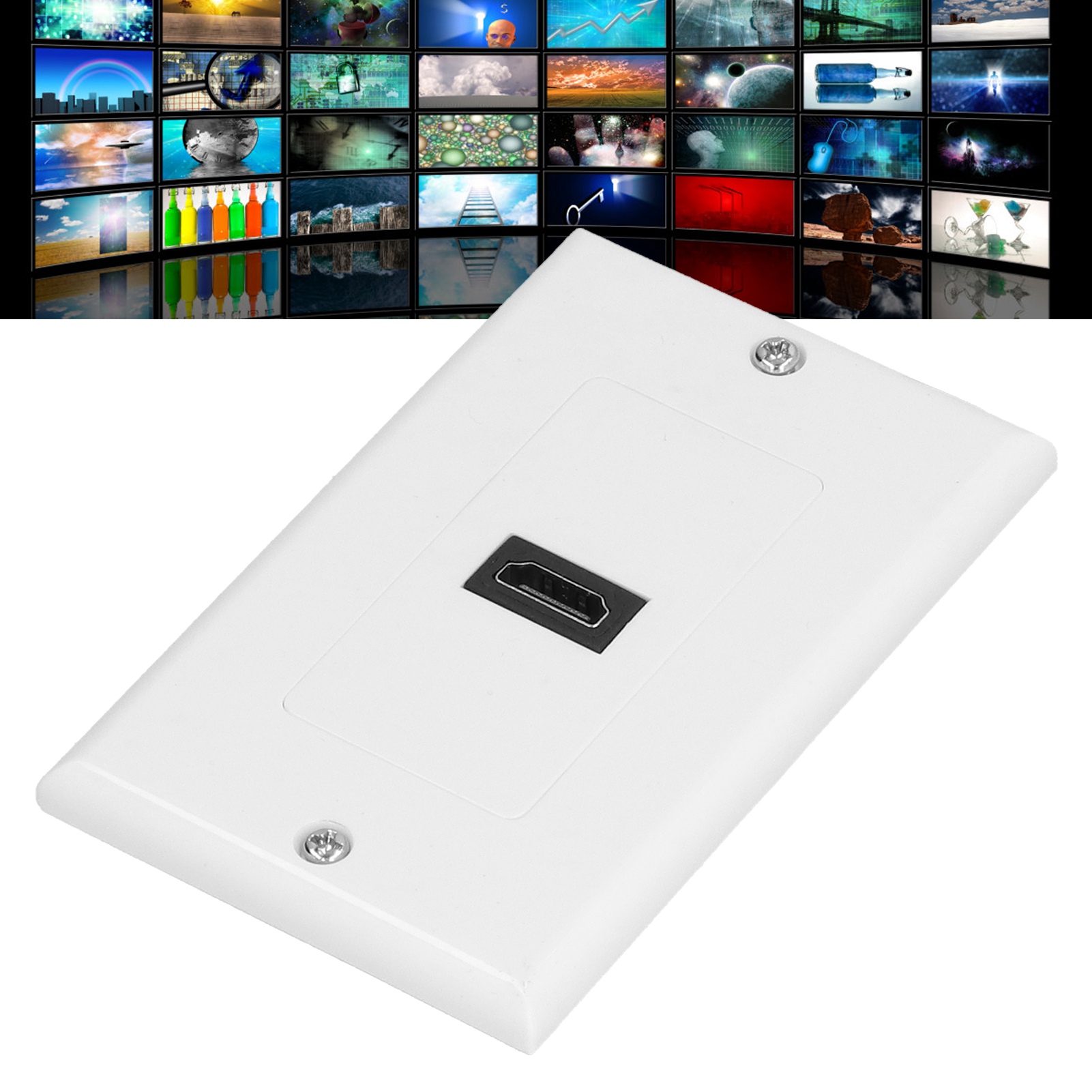 Hdmi-wandpanel, Hdmi-panel, Steckdose, Einbauöffnung, Steckdosenpanel
