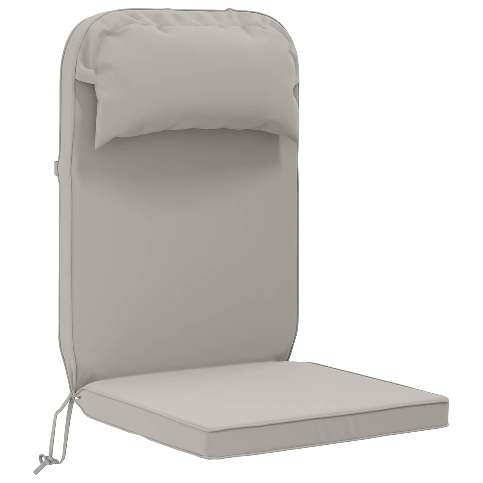 Adirondack-stuhl-auflage 100 % Polyester Grau 124 X 55 X 5 Cm Vidaxl