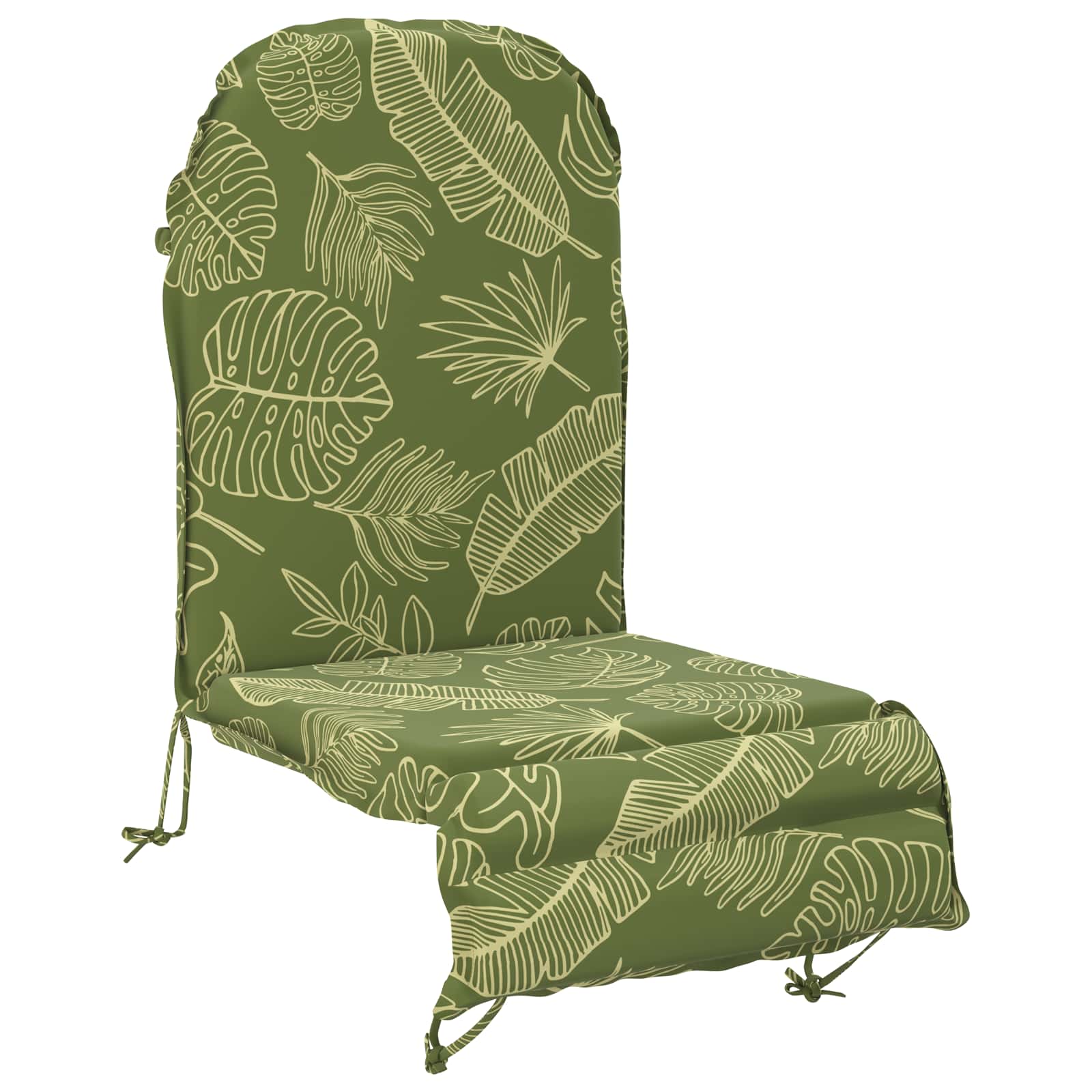 Adirondack-stuhl-auflage Gemert 100 % Polyester Blattdesign Vidaxl