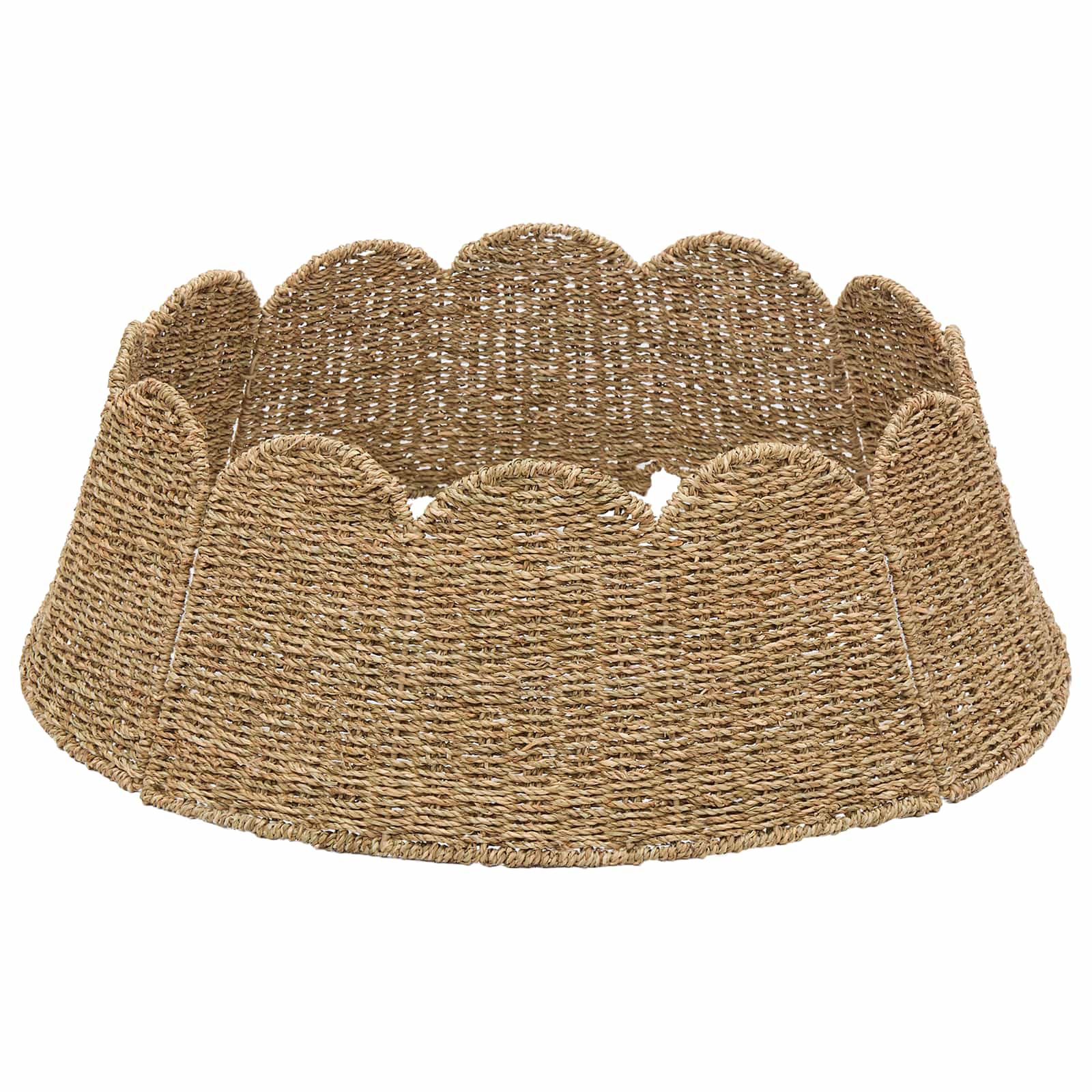 Weihnachtsbaumkragen Rund Natur Ø 90 X 28 Cm Das Seegras Vidaxl
