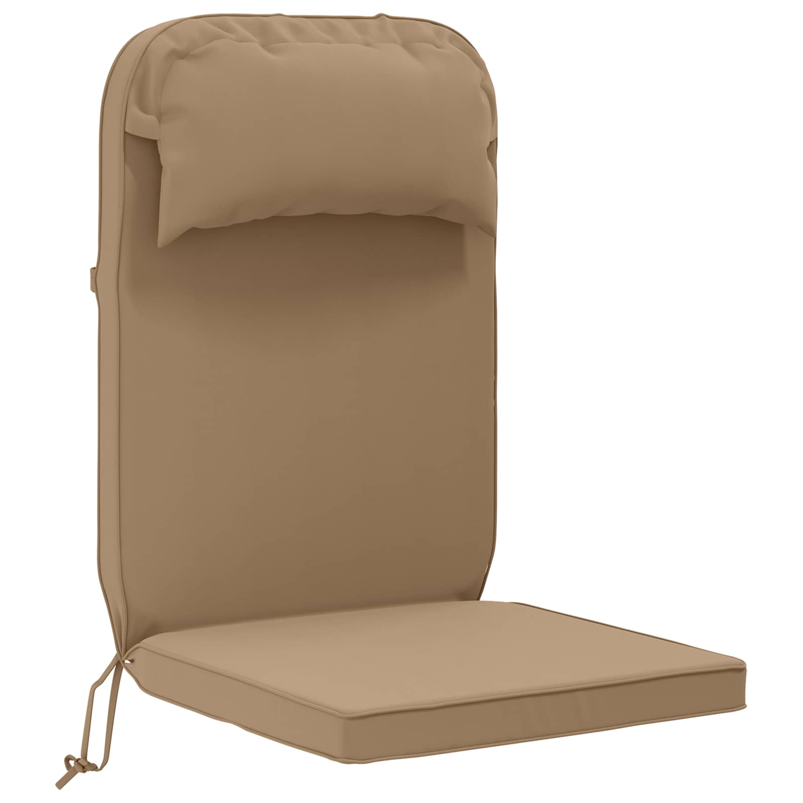 Adirondack-stuhl-auflage 100 % Polyester Taupe 124 X 55 X 5 Cm Vidaxl